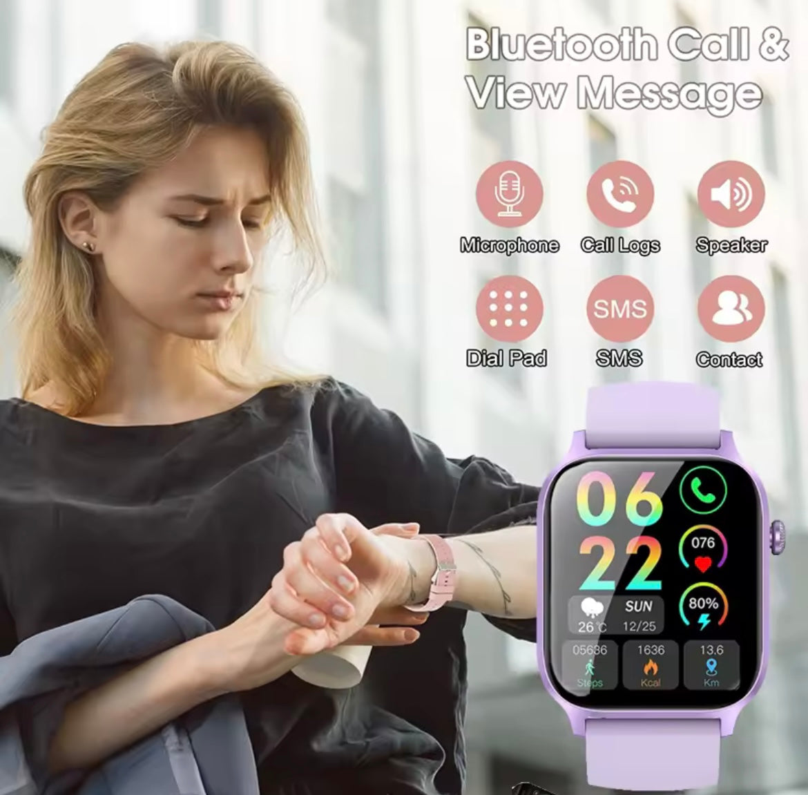 Woman’s smart watch