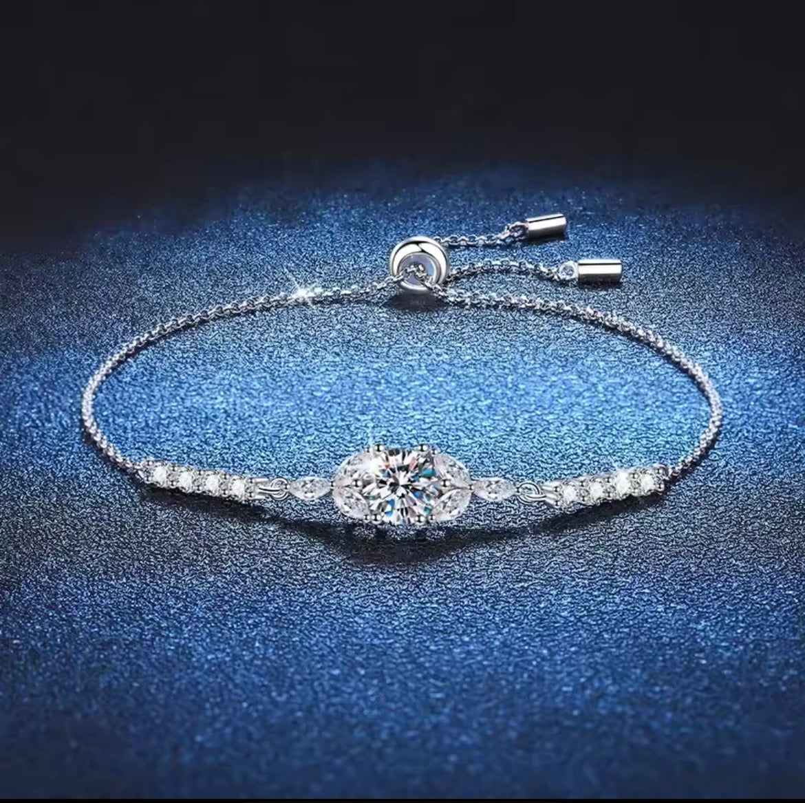 925 Sterling silver Moissanite bracelet