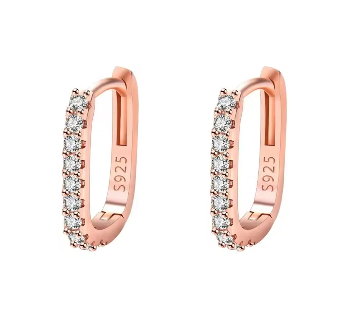 925 Sterling silver Crystal Zirconia earrings