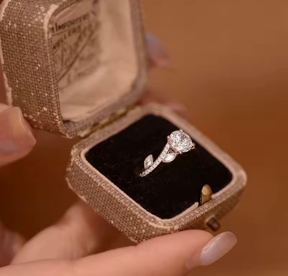 925 Sterling Silver Moissanite Ring