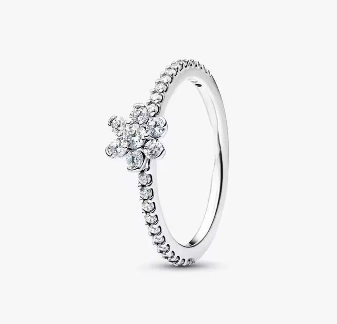 925 Sterling Silver Flower Ring