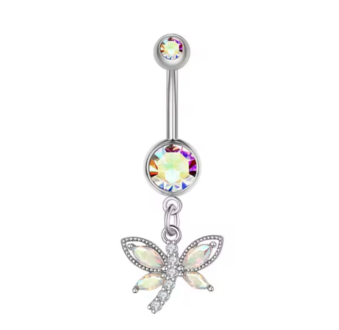 Dangled dragonfly Belly Button