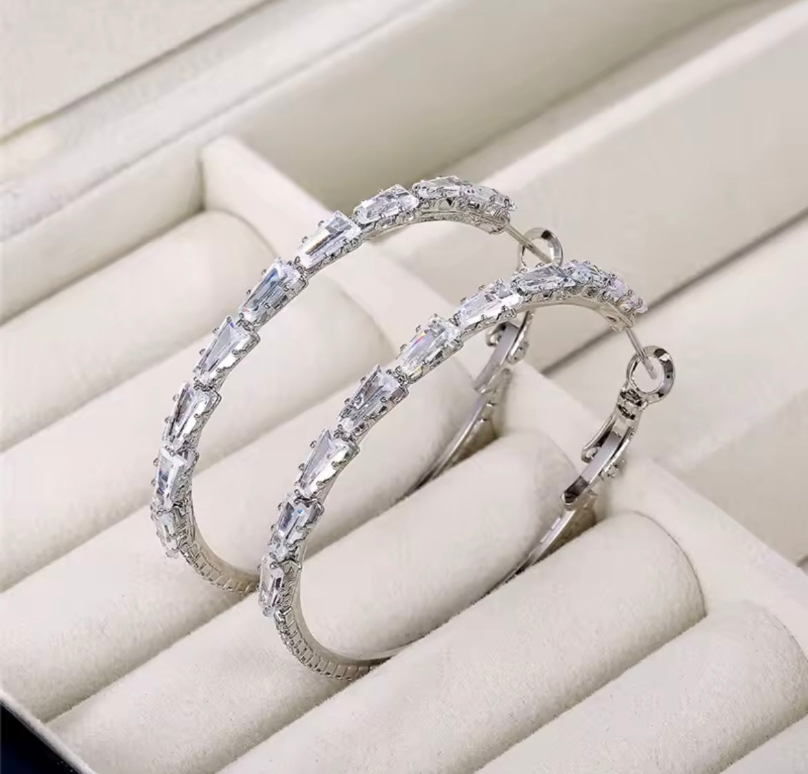 Luxury 925 Sterling Silver Hoop Earring