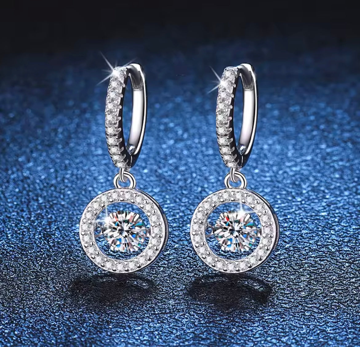 925 Sterling silver drop earrings