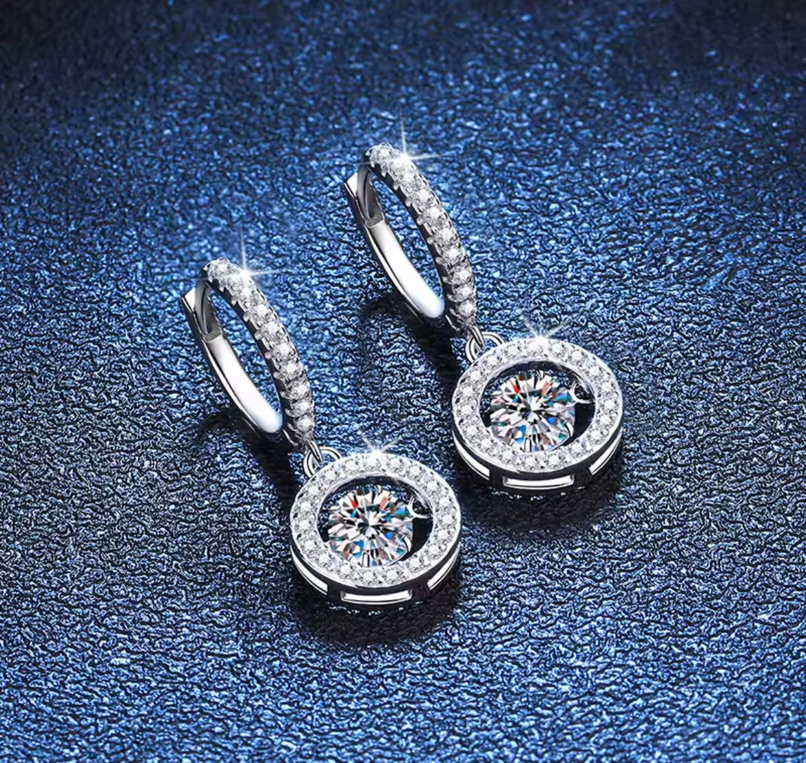 925 Sterling silver drop earrings