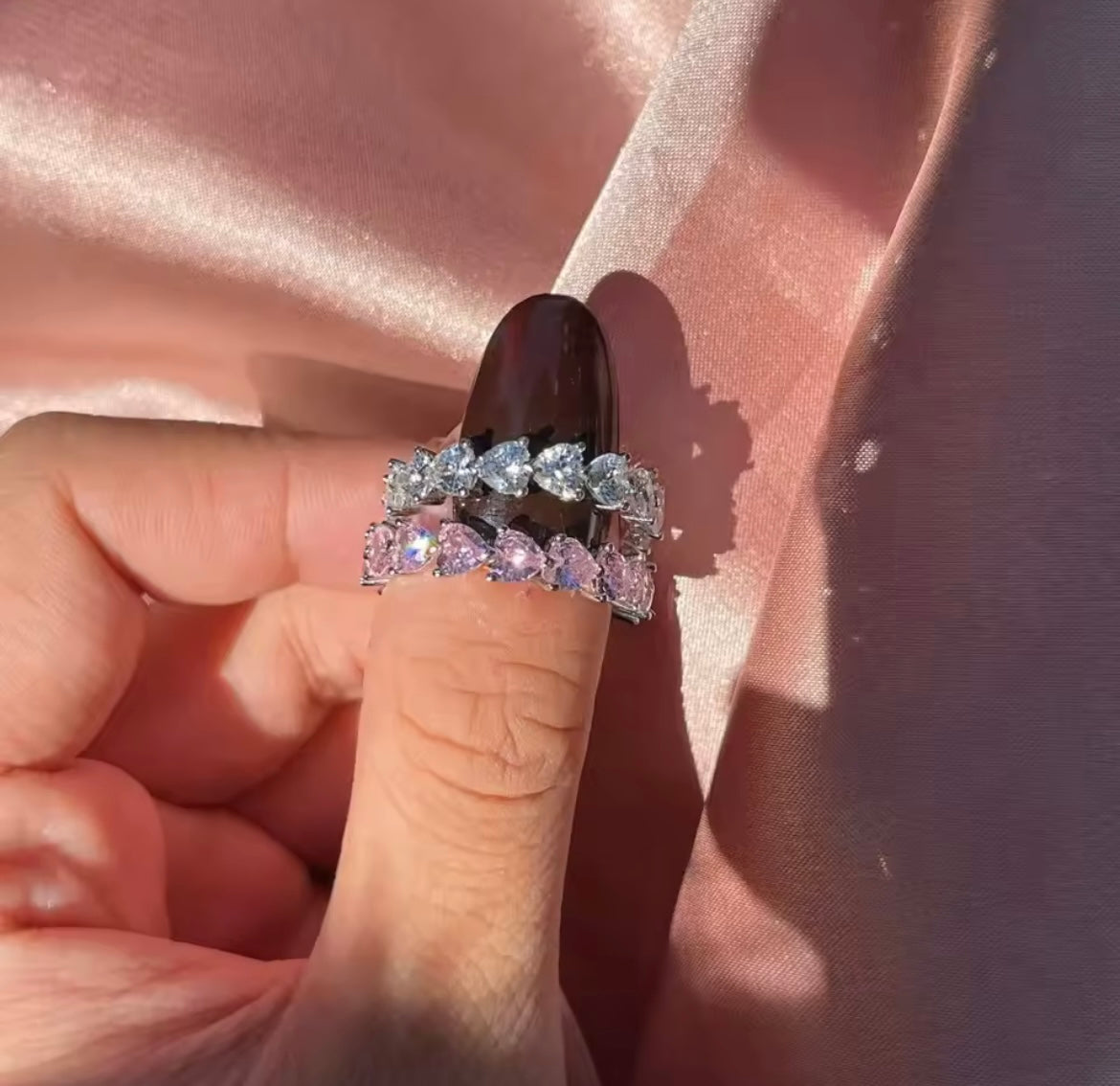 925 Sterling Silver Infinity Heart ring