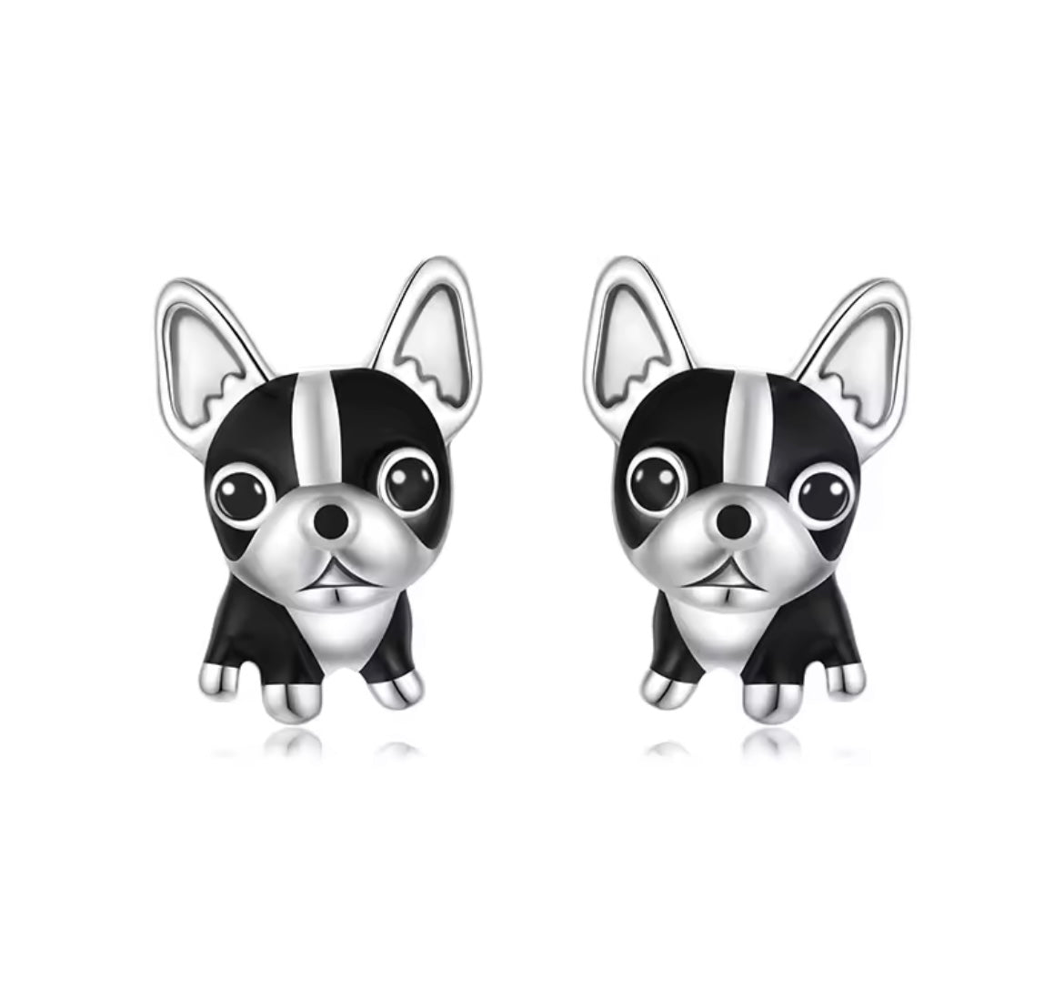 925 Sterling Silver Dog earrings