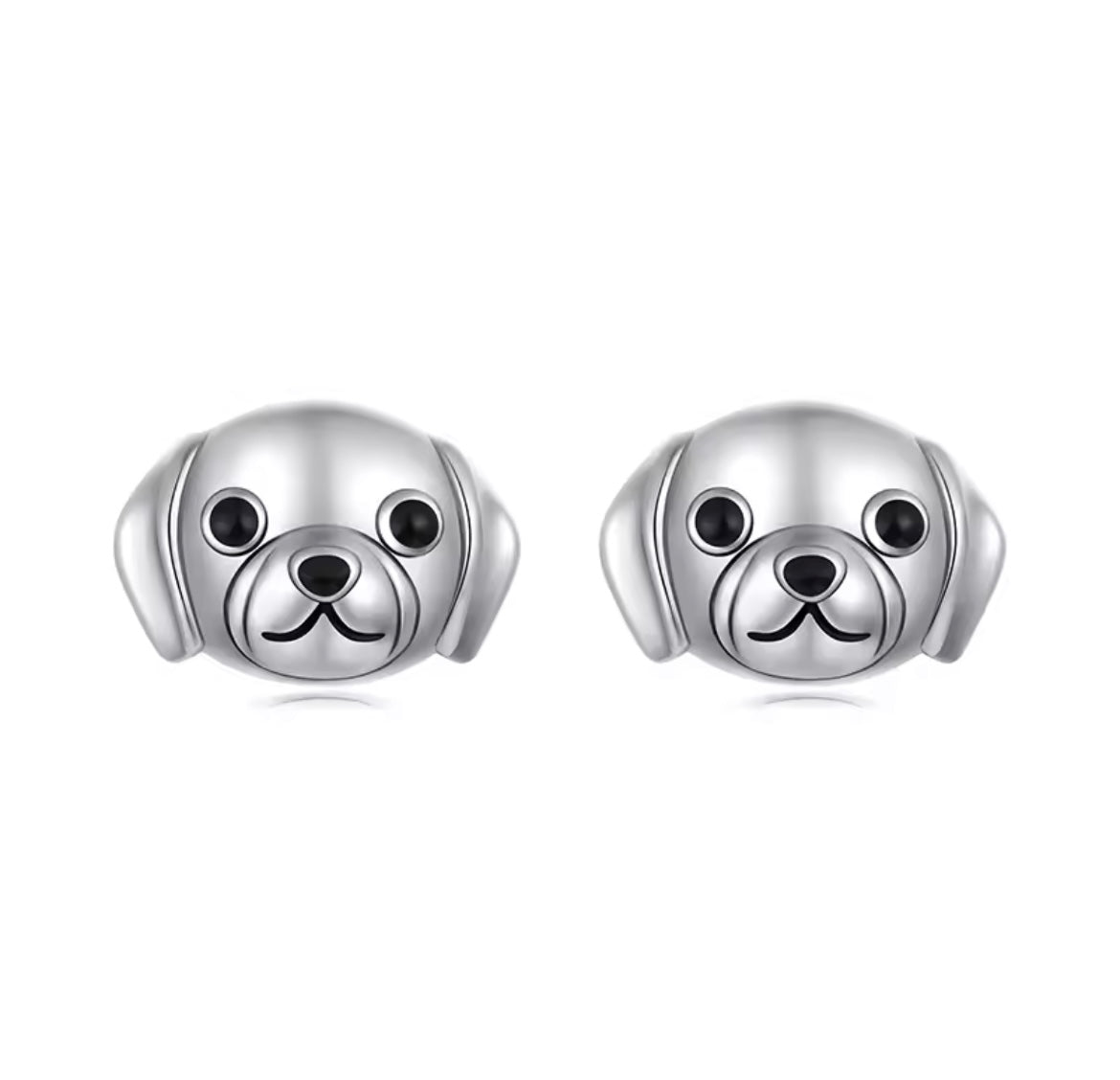 925 Sterling Silver Dog earrings