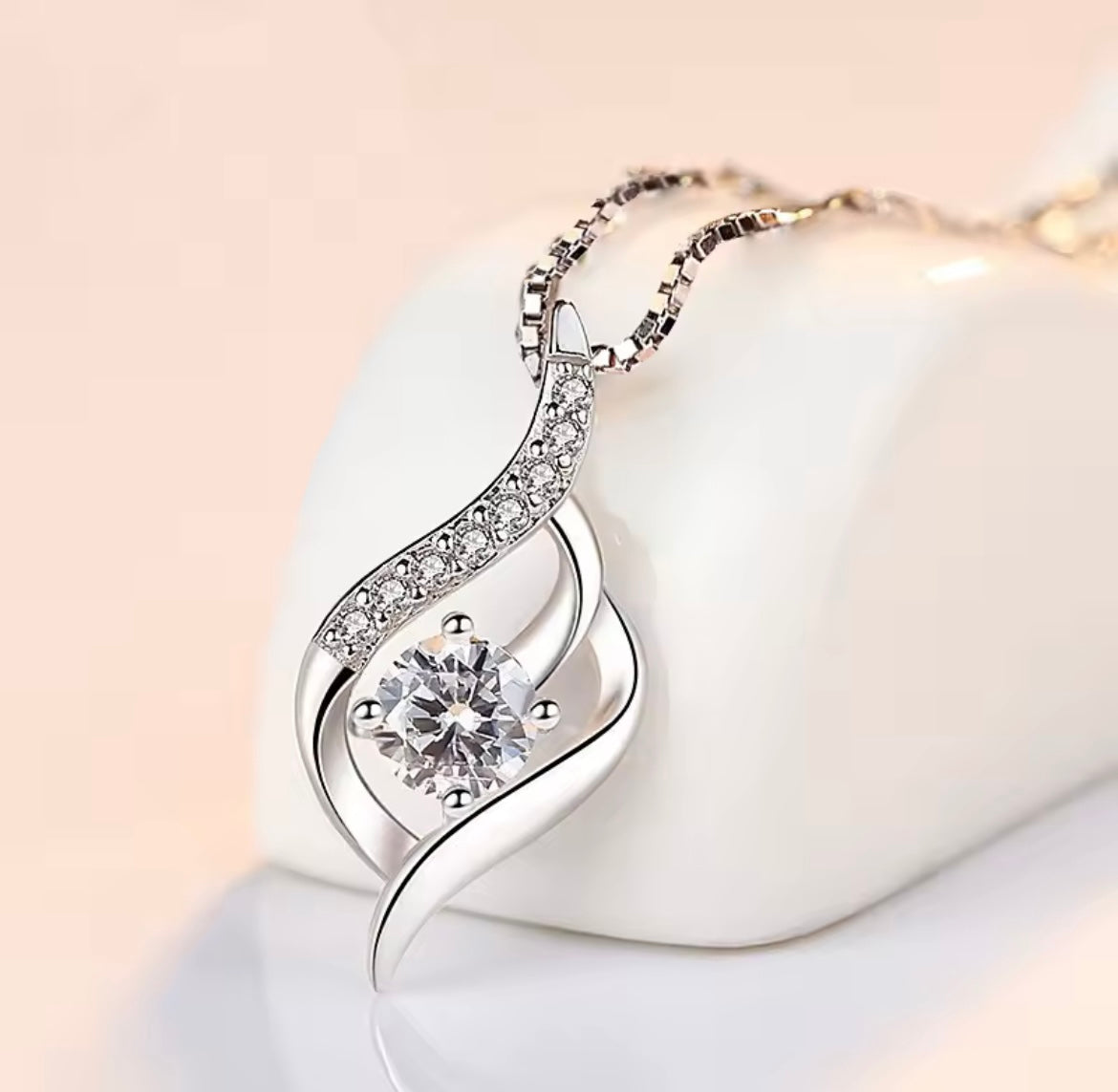 925 Sterling Silver Zircon Pendants
