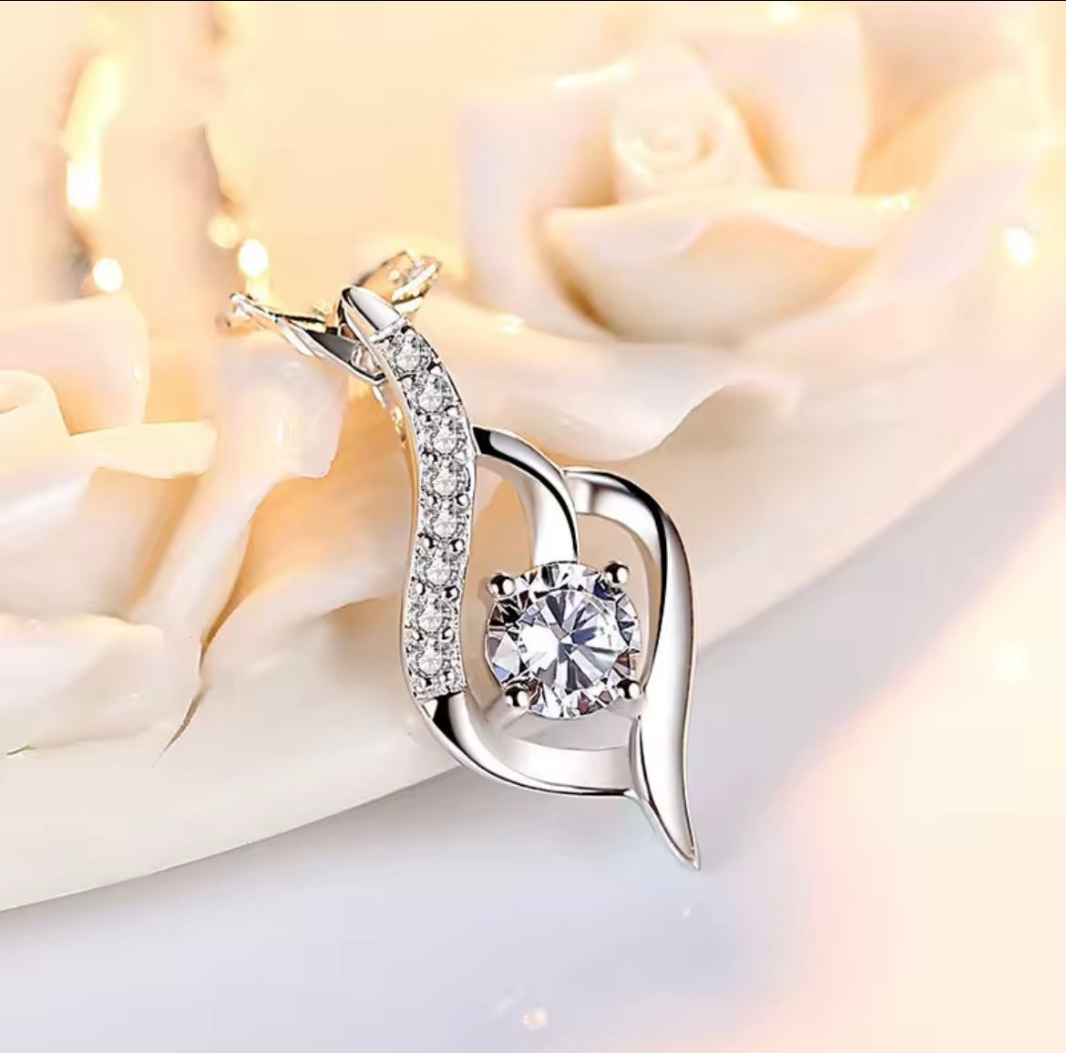 925 Sterling Silver Zircon Pendants