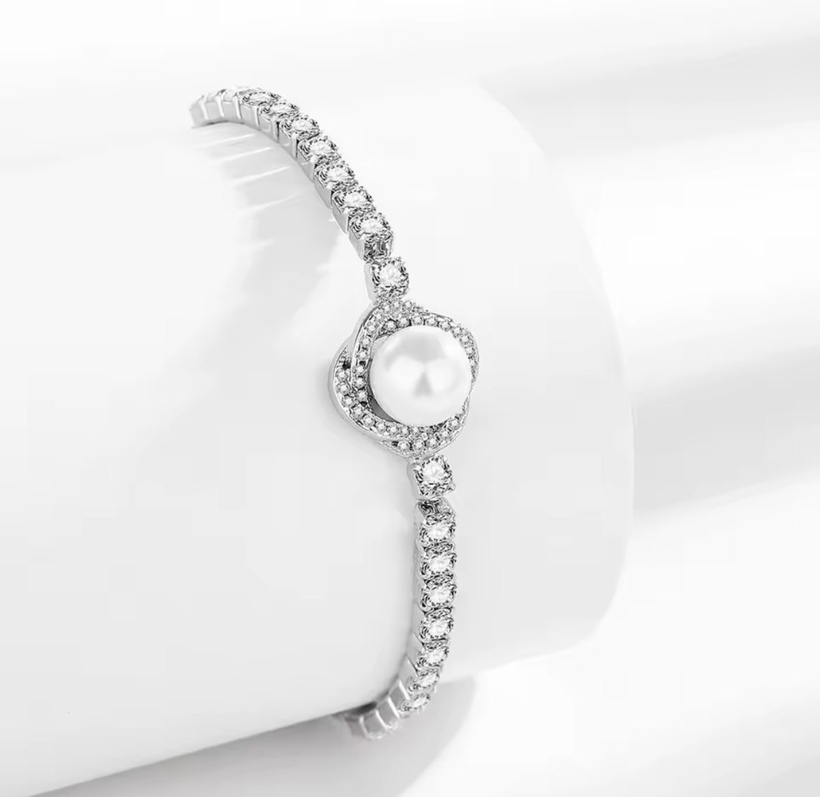 925 Sterling silver pearl bracelet