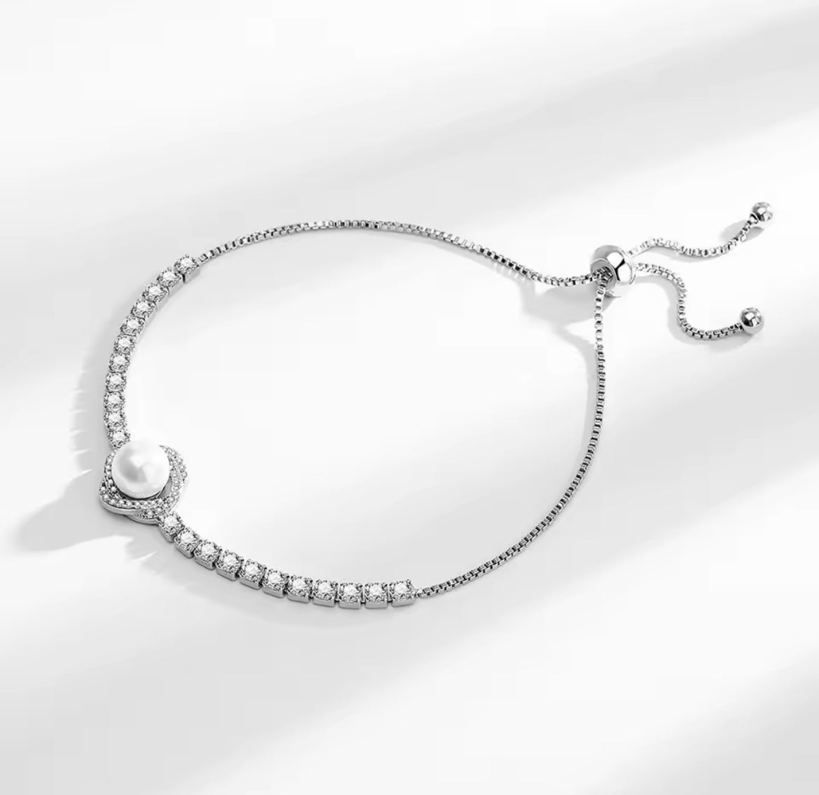 925 Sterling silver pearl bracelet
