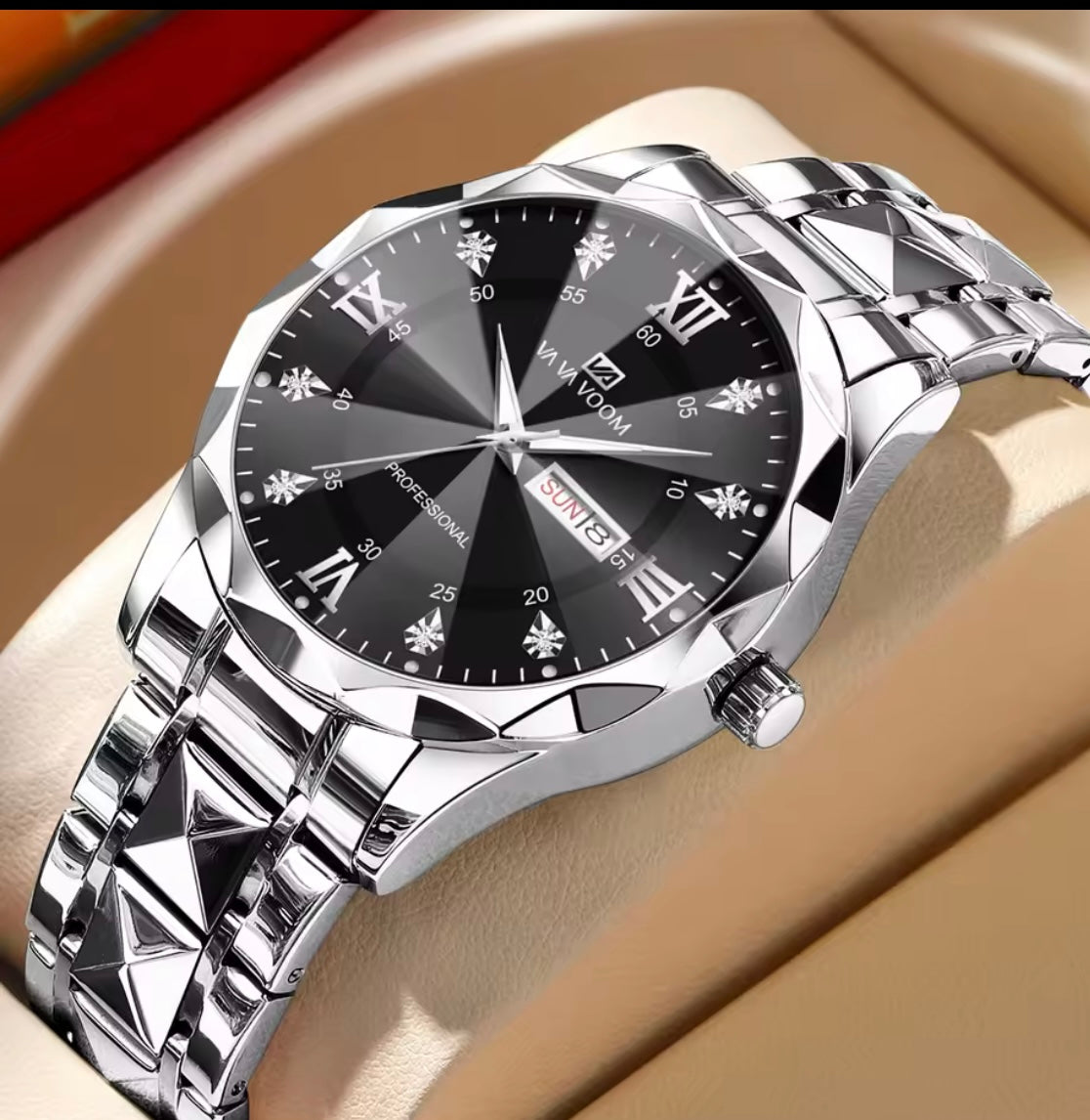 Men’s diamond luxury watch