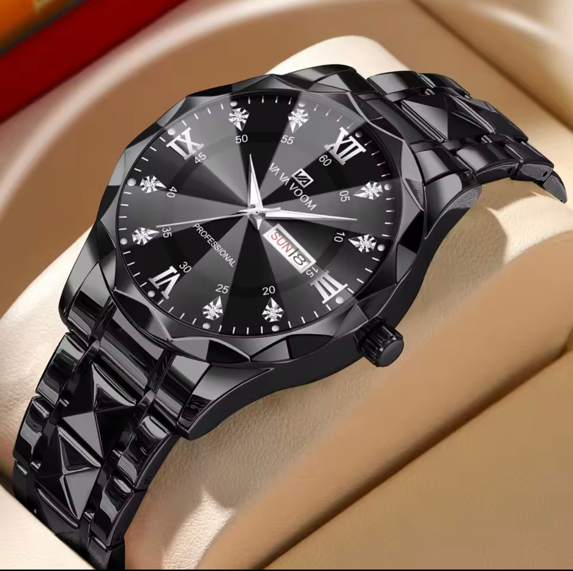 Men’s diamond luxury watch