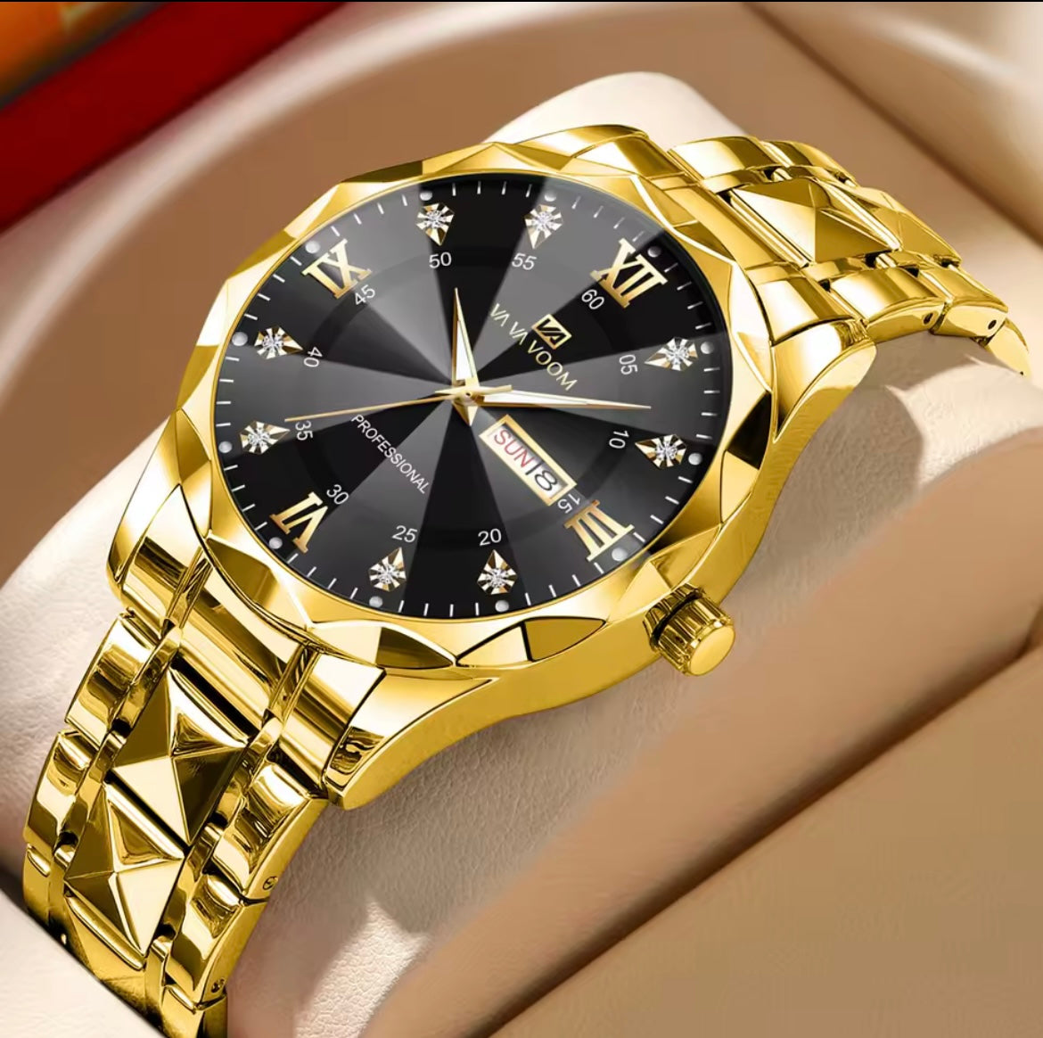 Men’s diamond luxury watch