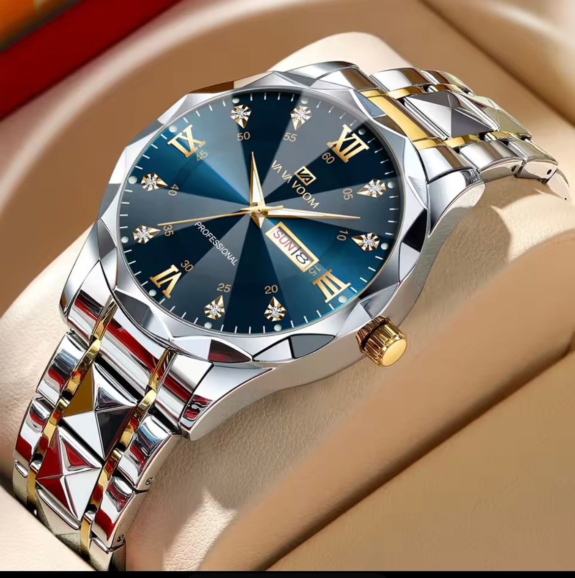 Men’s diamond luxury watch