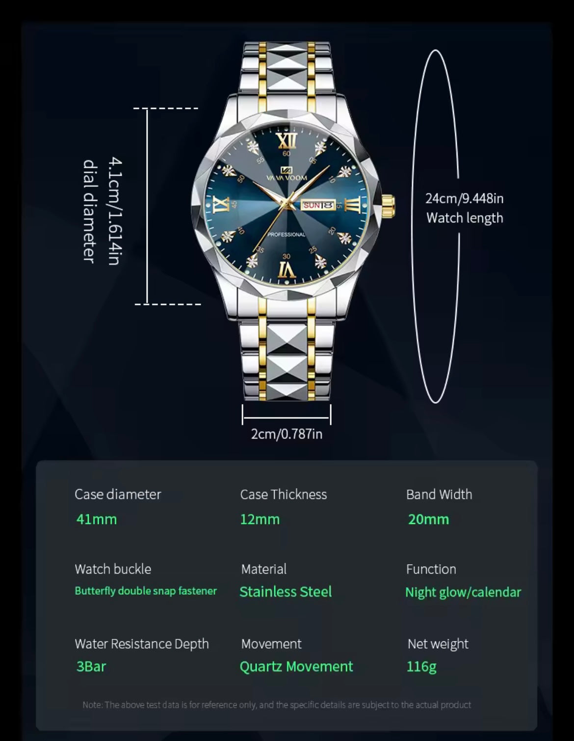 Men’s diamond luxury watch