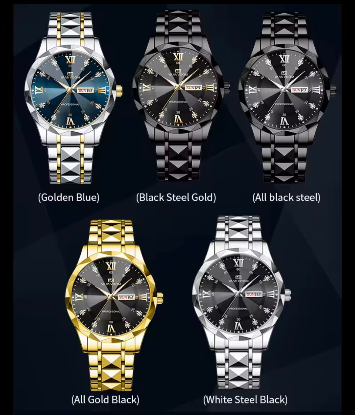 Men’s diamond luxury watch