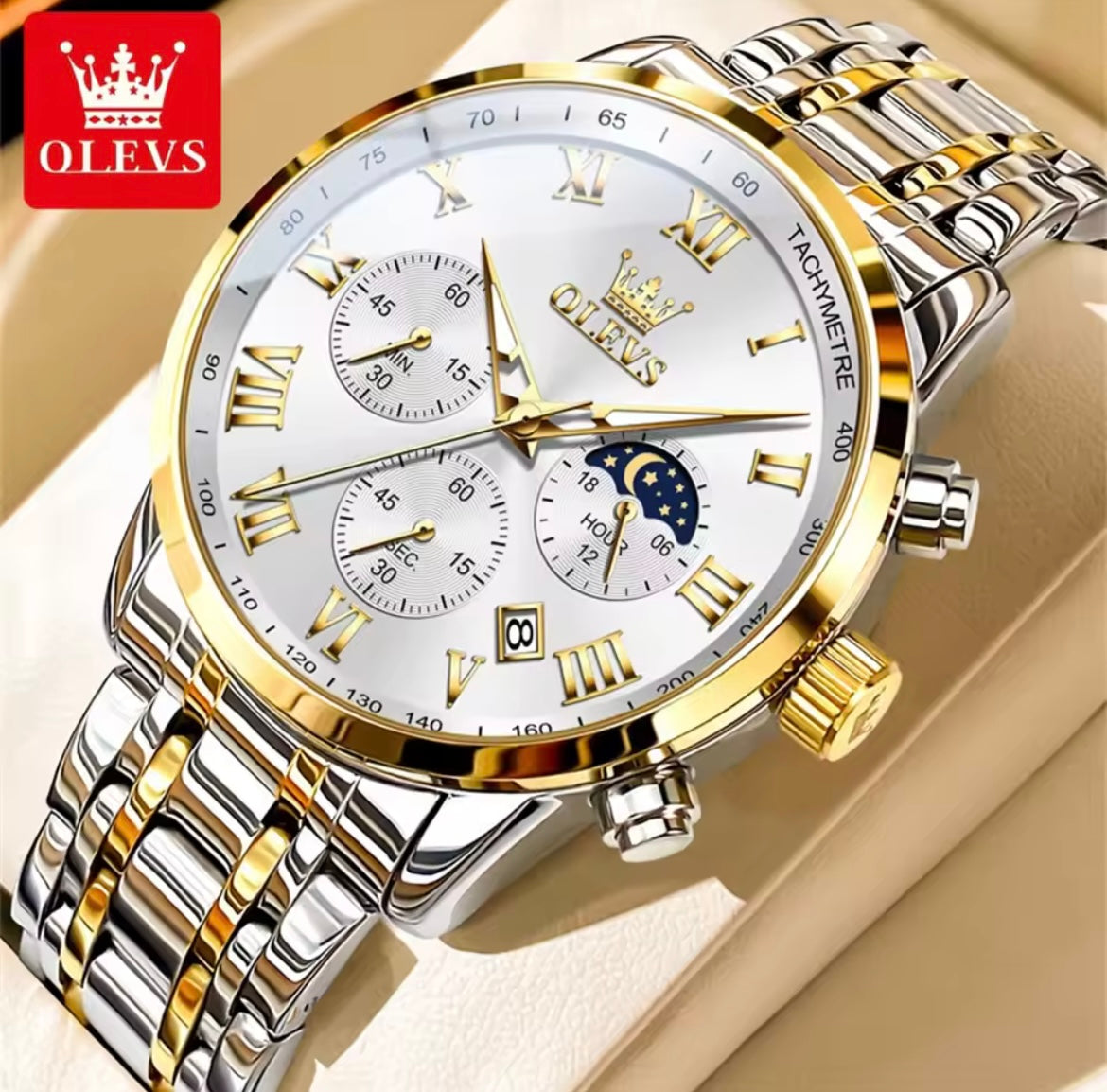 OLEVS Luxury Quartz Watch For Men
