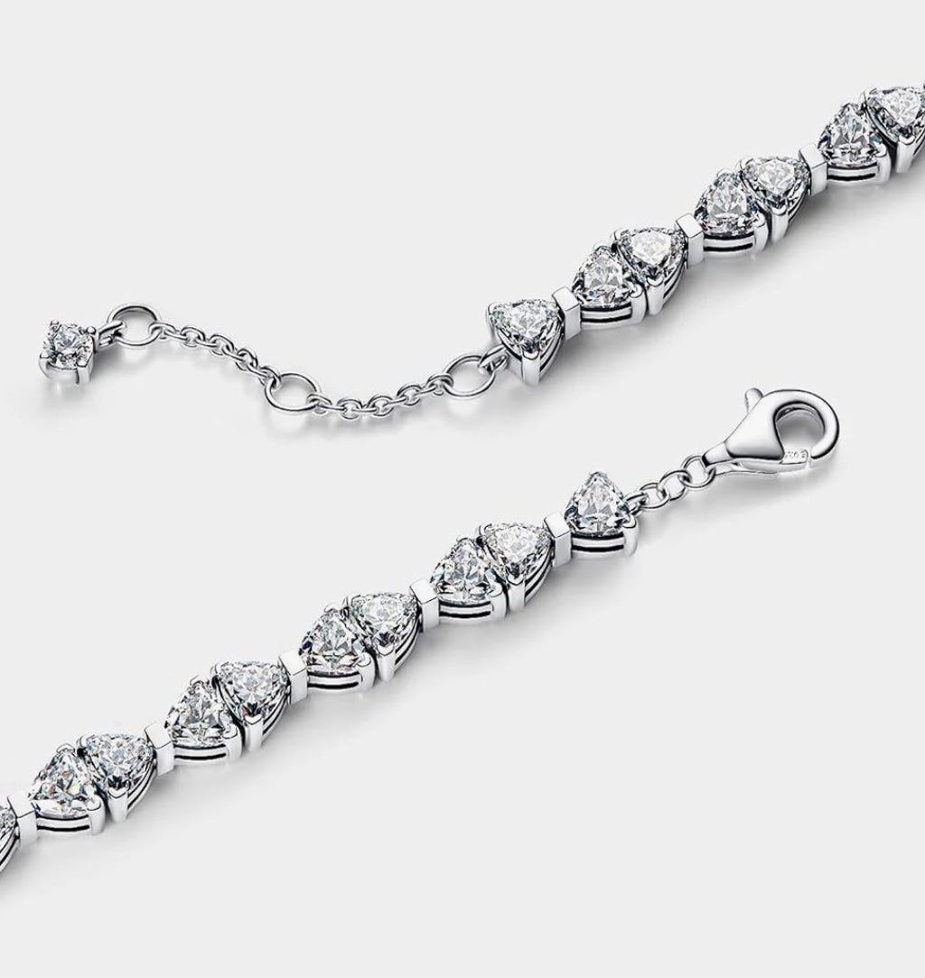 925 Sterling silver bow bracelet