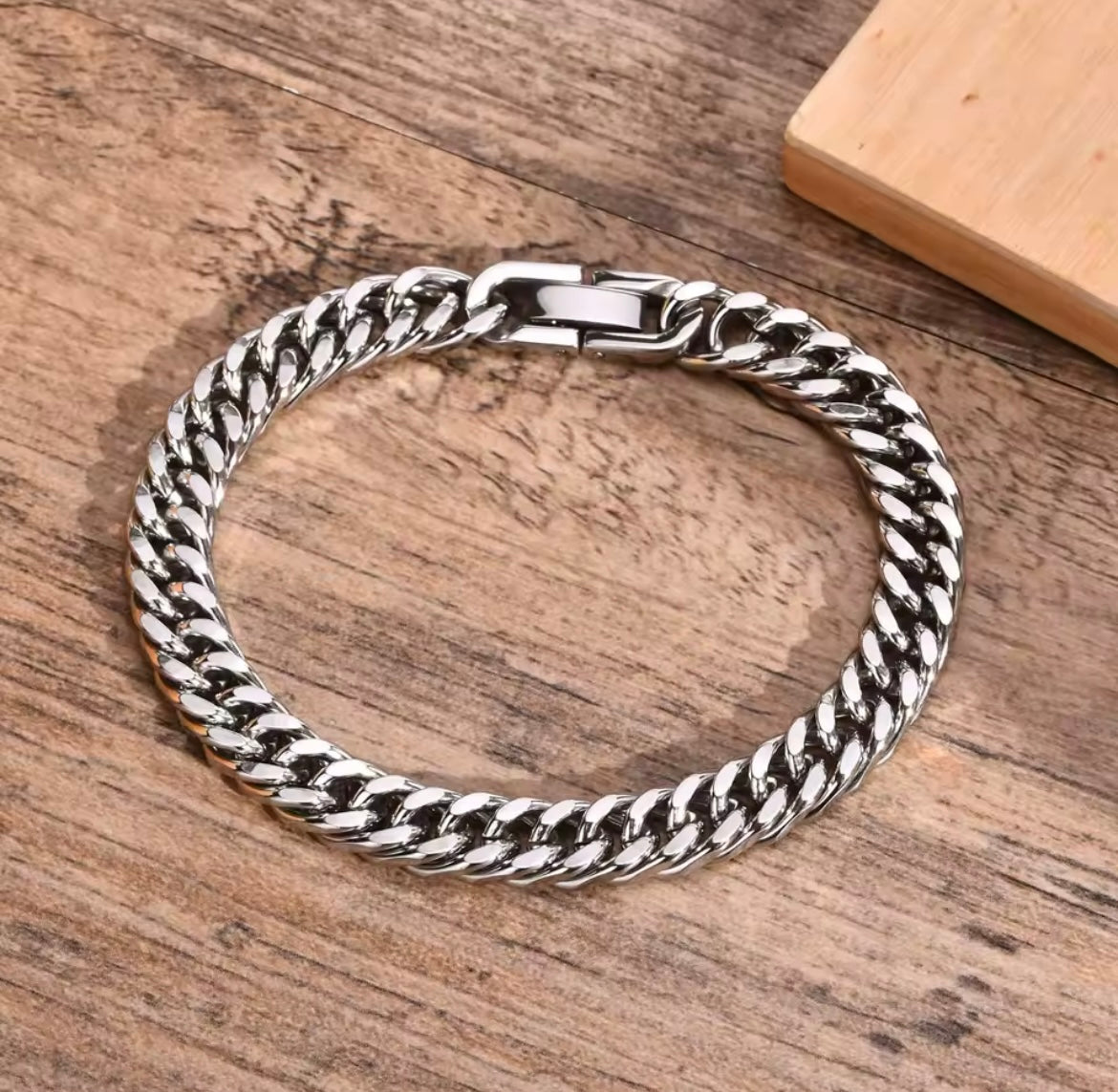 Men's Stainless Steel Link Chain Cuban Bracelets