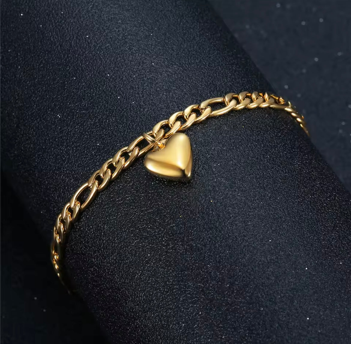 Stainless Steel Heart Anklet
