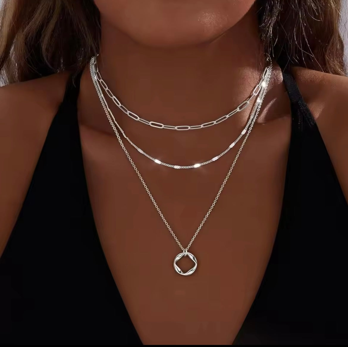 Layered Gold or Silver Necklaces