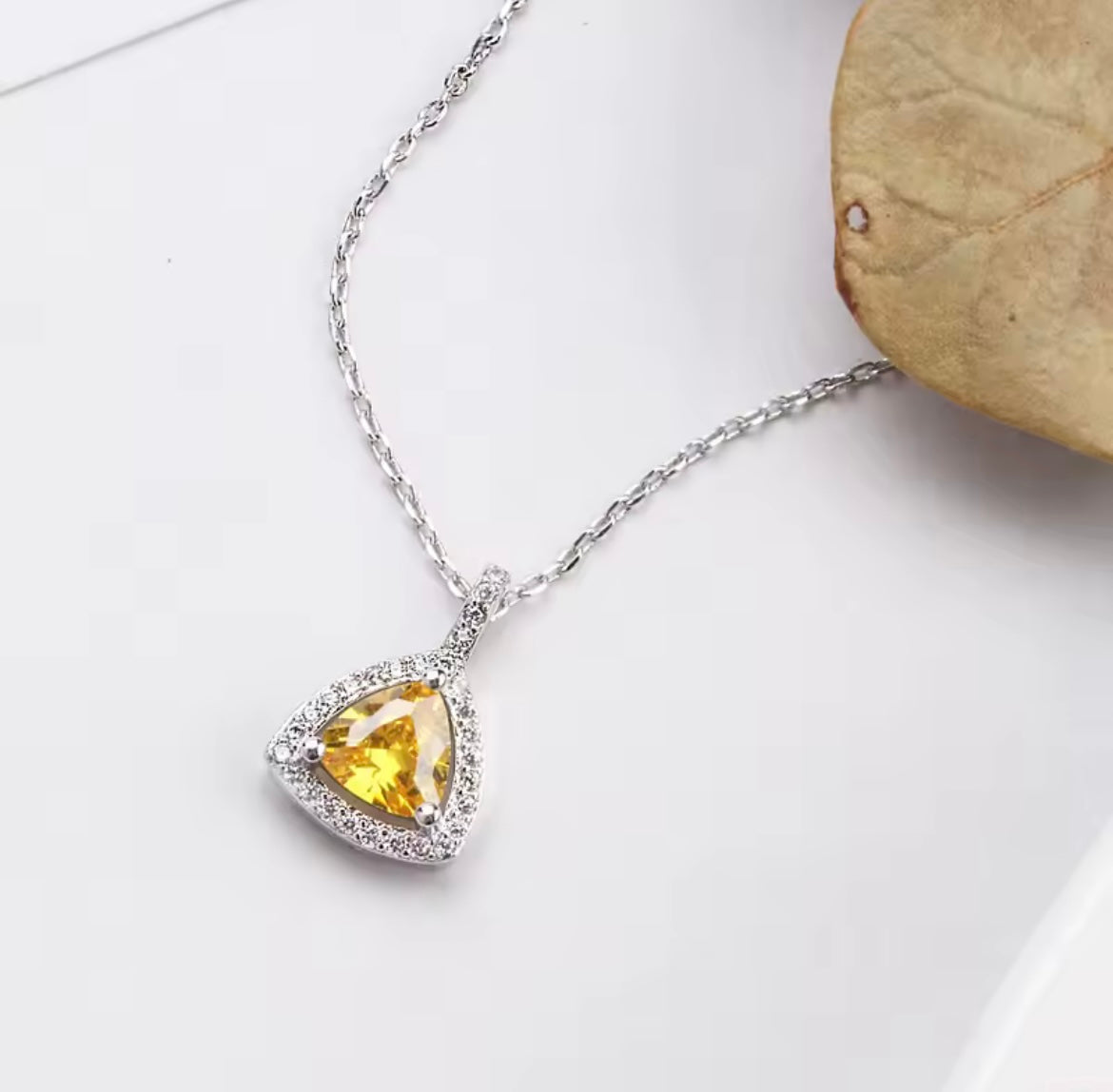 925 Sterling Silver Stone Pendant