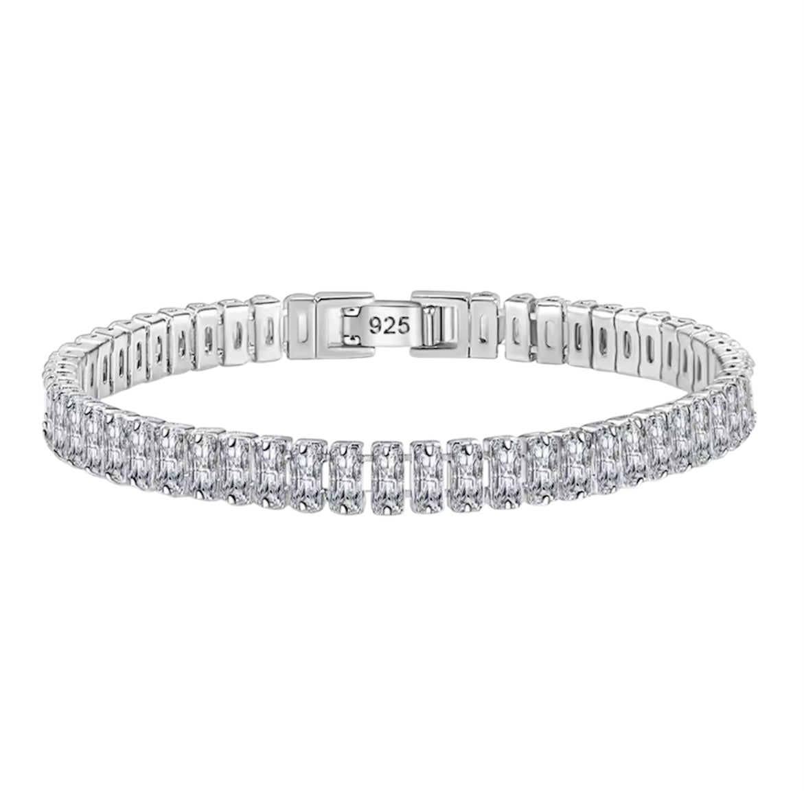 925 Sterling Silver Bracelet Elegant Zircon