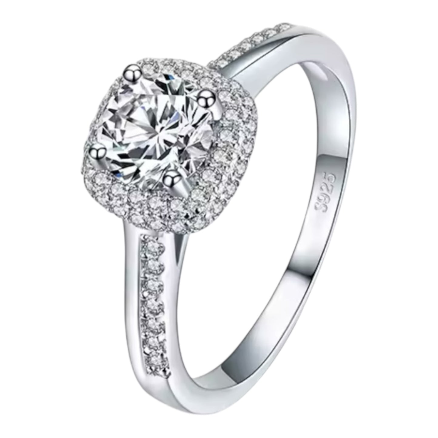 925 Sterling Silver Clear Cubic Zirconia Rings