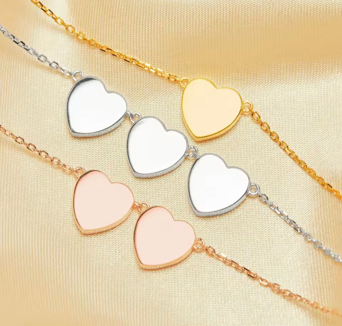 925 Sterling silver 8MM Keepsake Breast Milk Heart Bezel Pendant