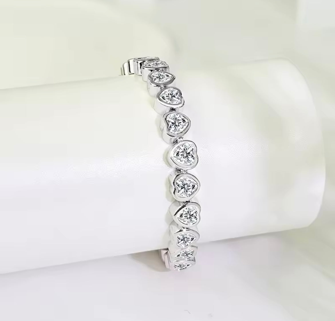 925 Sterling silver Heart bracelet