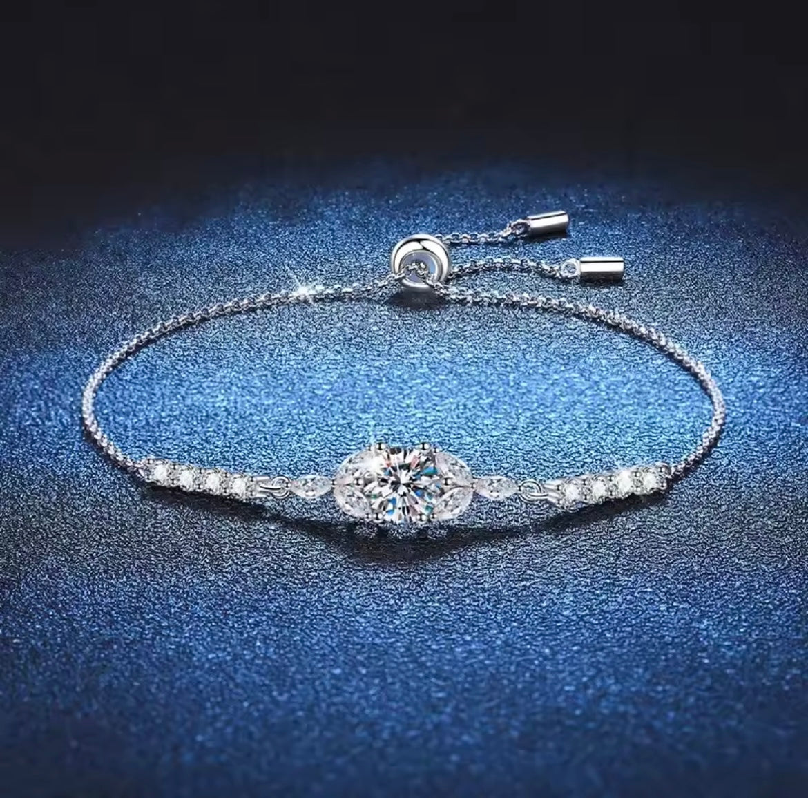 925 Sterling silver Moissanite bracelet