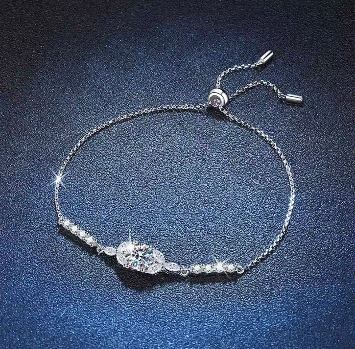 925 Sterling silver Moissanite bracelet