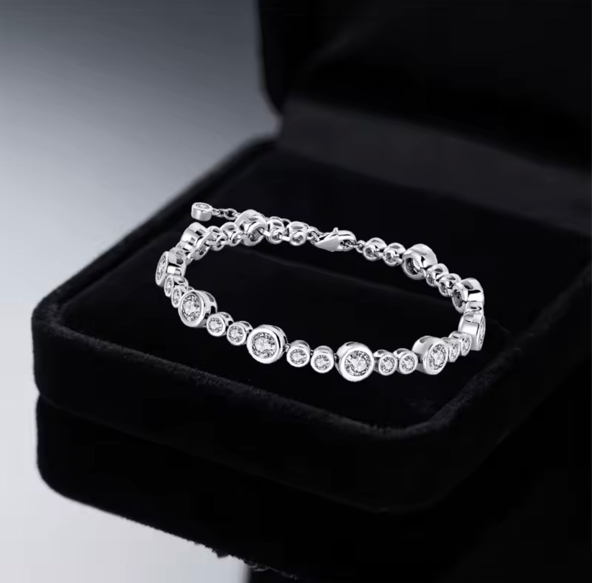 925 Sterling silver round bracelet