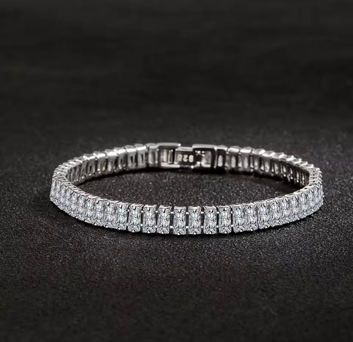 925 Sterling Silver Bracelet Elegant Zircon