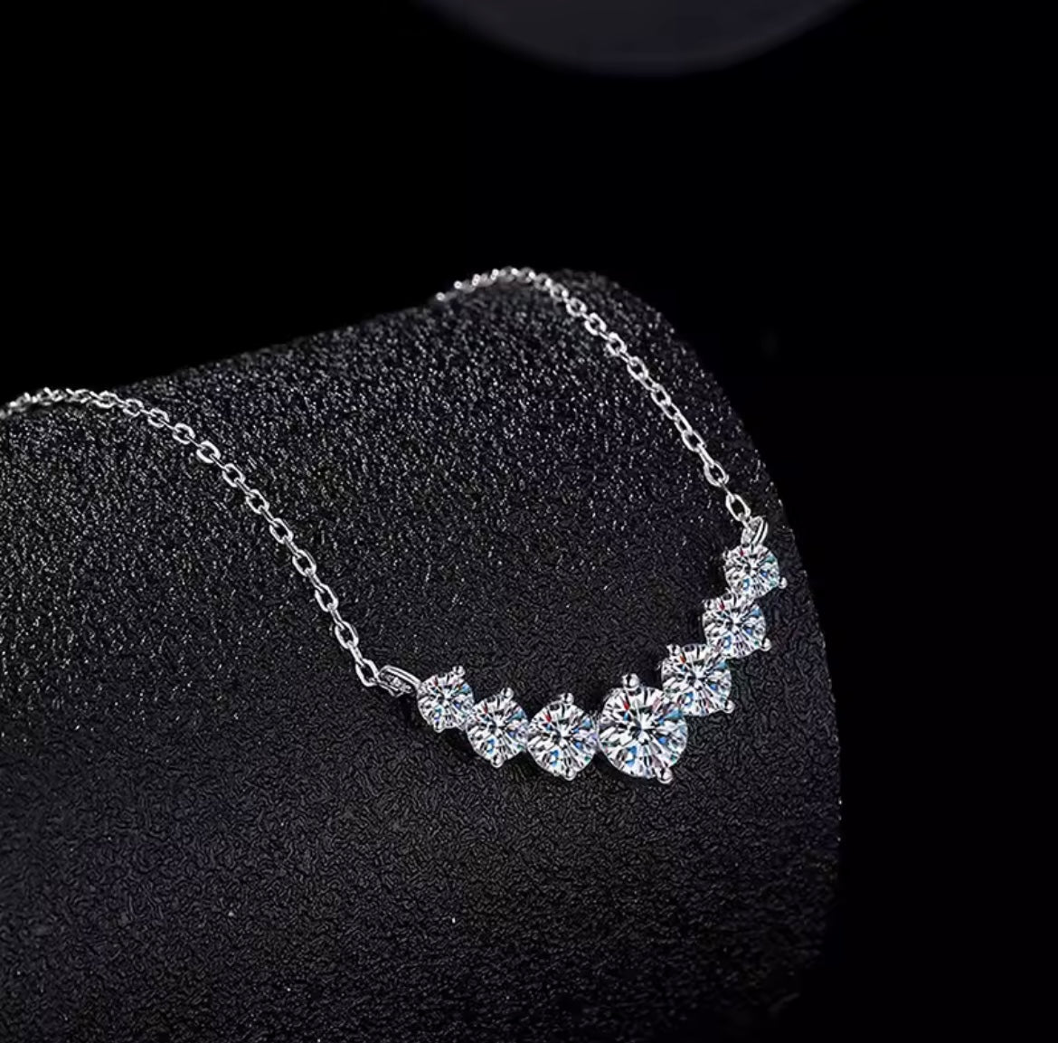 925 Sterling Silver Moissanite Necklace