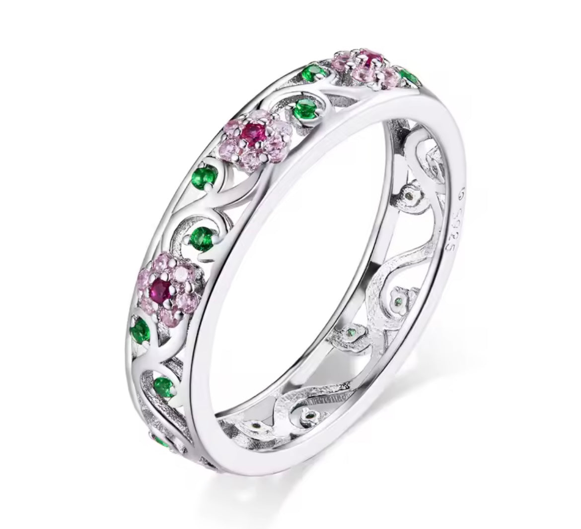 925 Sterling silver Secret Garden ring