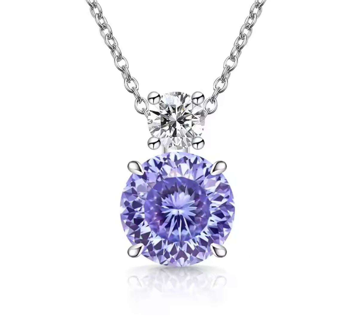 925 Sterling silver Violet necklace