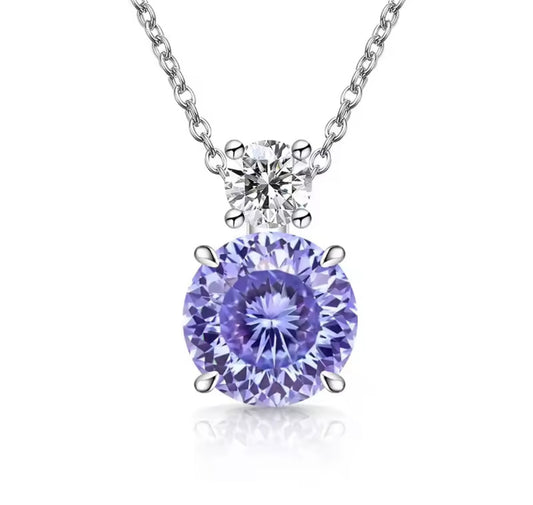925 Sterling silver Violet necklace