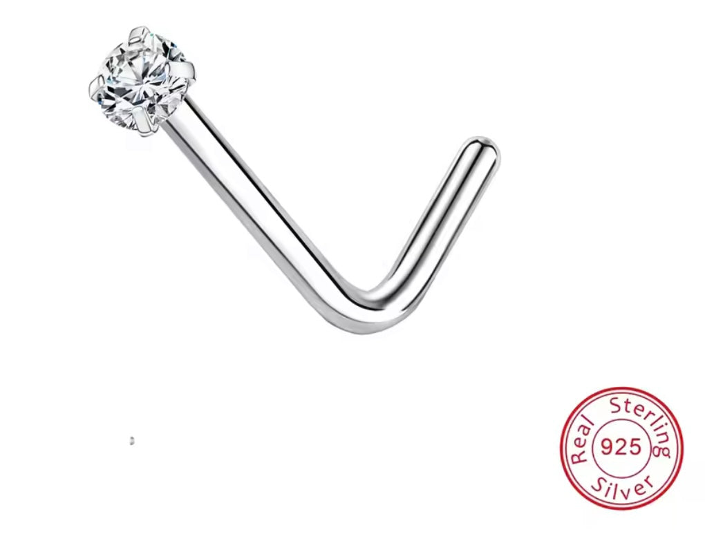 925 Sterling Silver Nose Stud