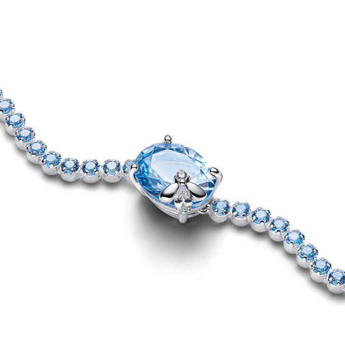 925 Sterling silver blue bee adjustable bracelet