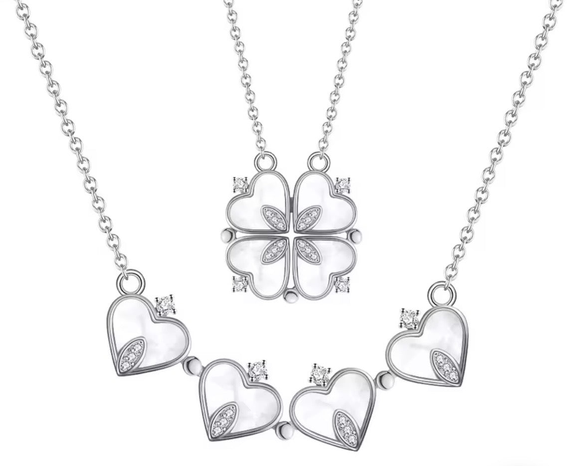 Heart Clover Convertible Necklace