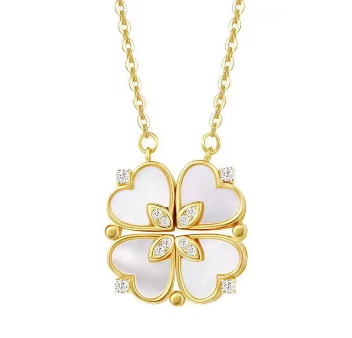 Heart Clover Convertible Necklace