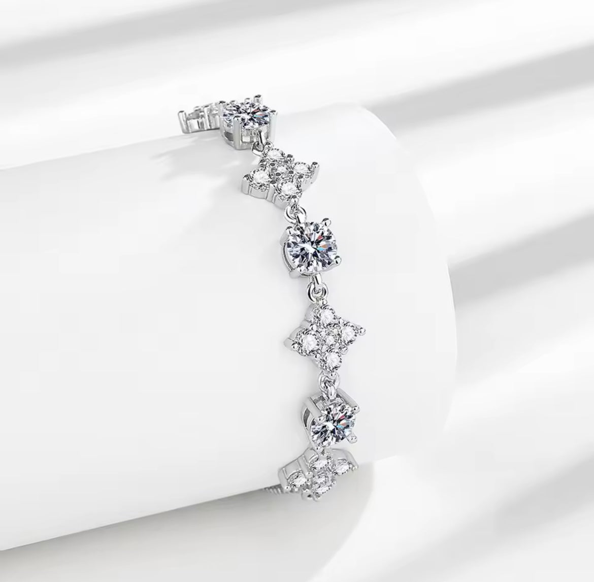 925 Sterling silver Ice Flower bracelet