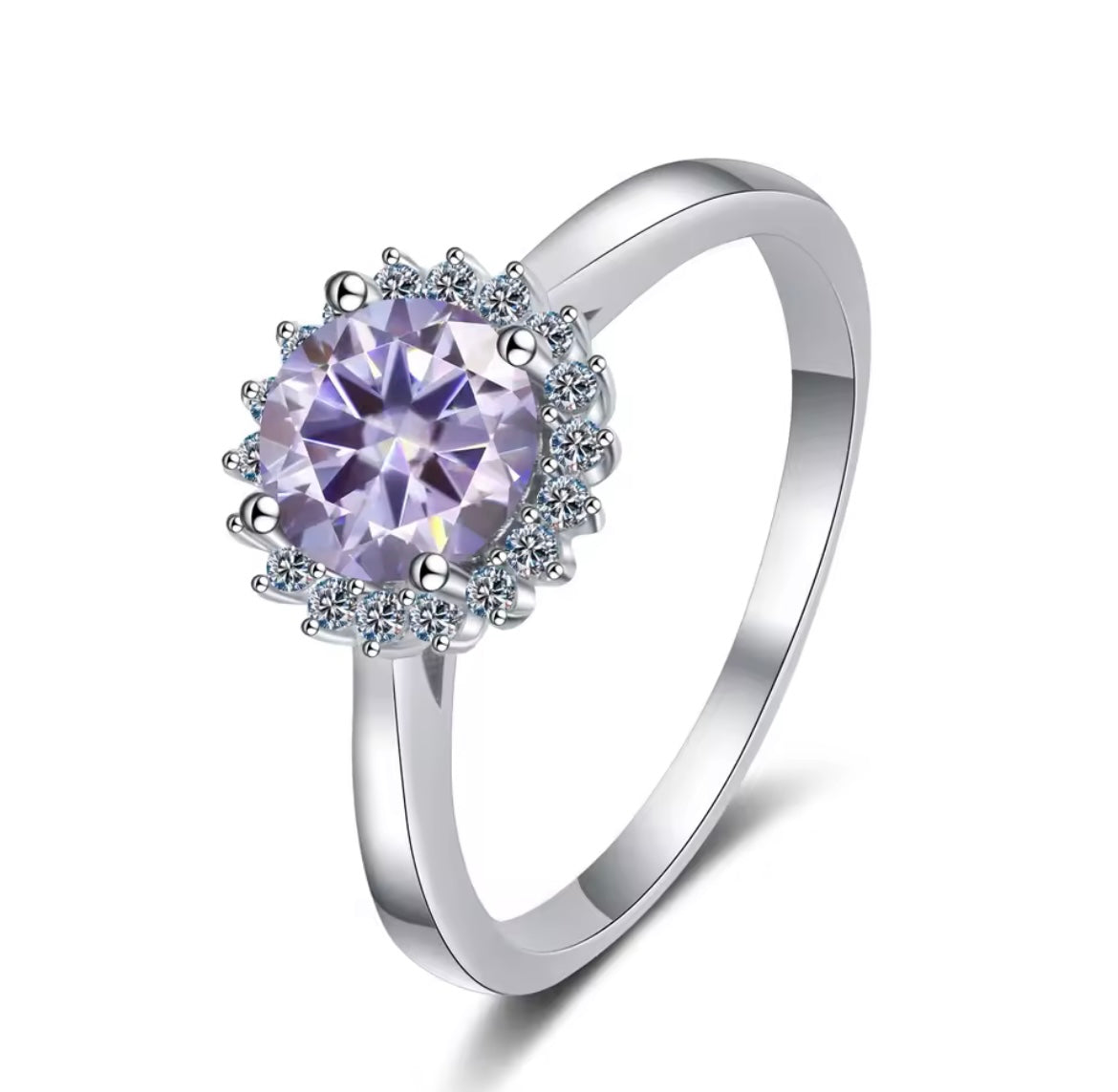 925 Sterling silver Moissanite rings