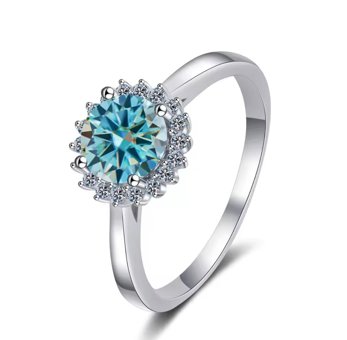 925 Sterling silver Moissanite rings