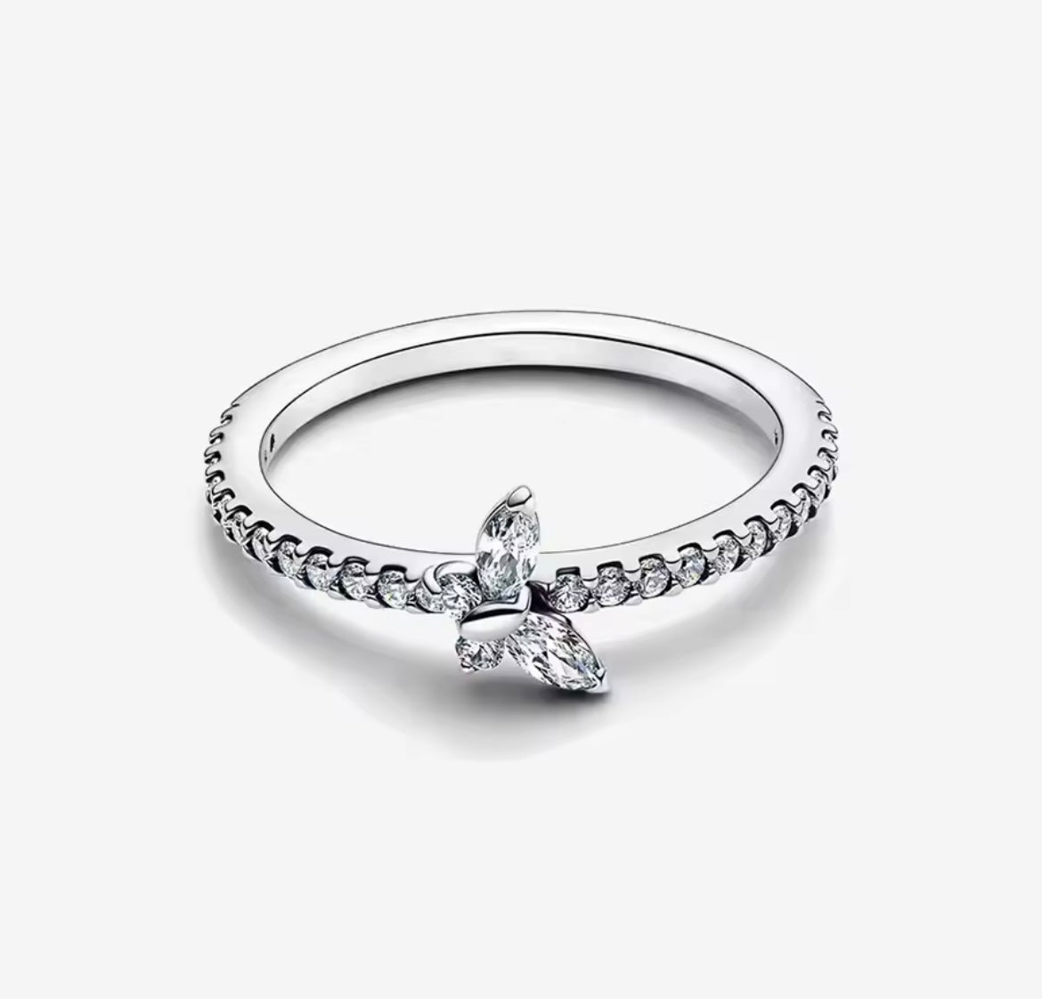 925 Sterling silver butterfly rings