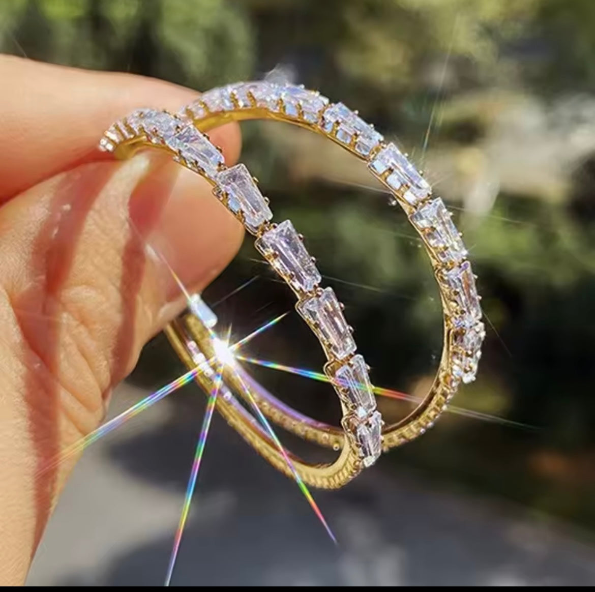 Luxury 925 Sterling Silver Hoop Earring