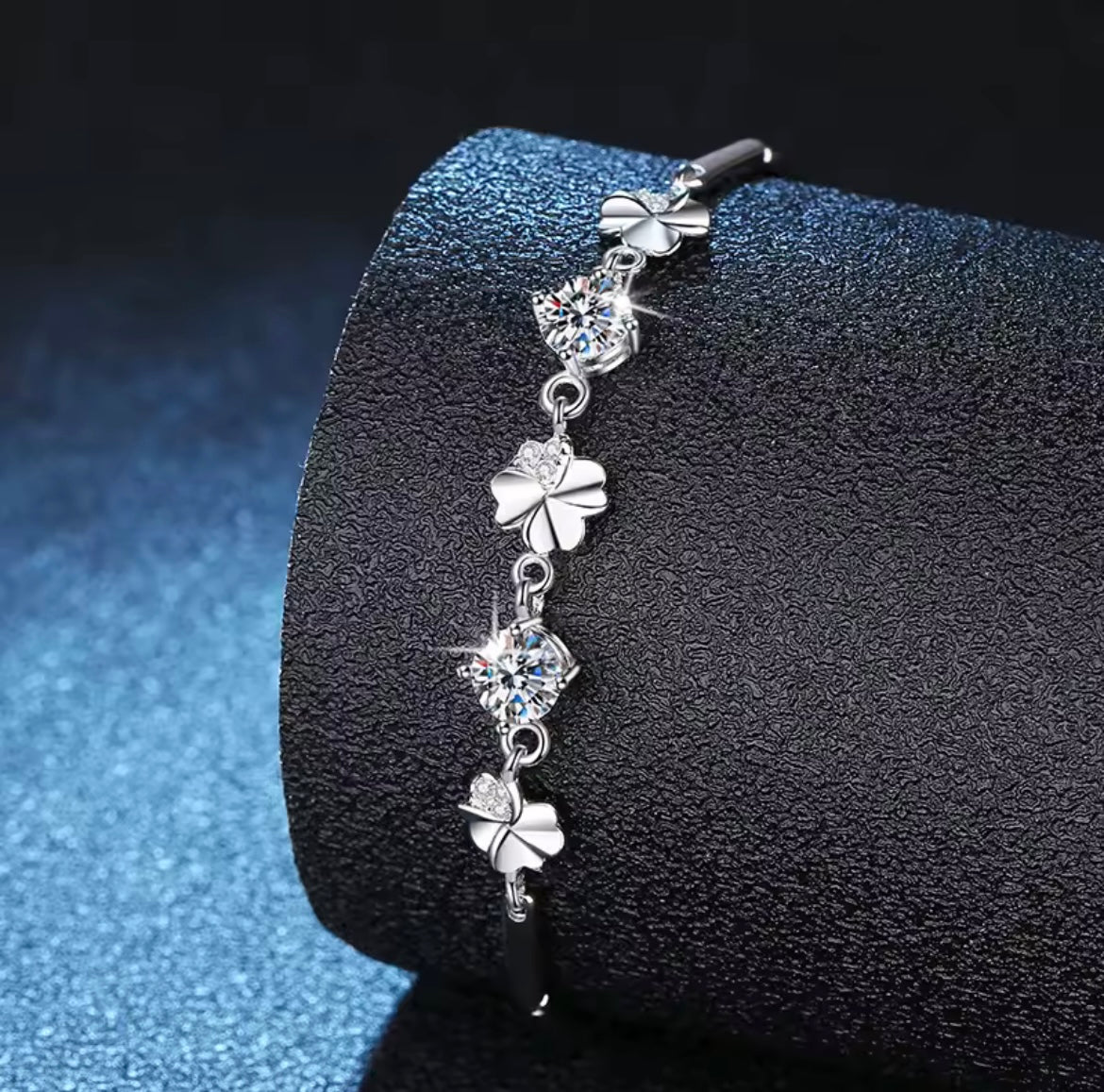 925 Sterling silver Clover bracelet